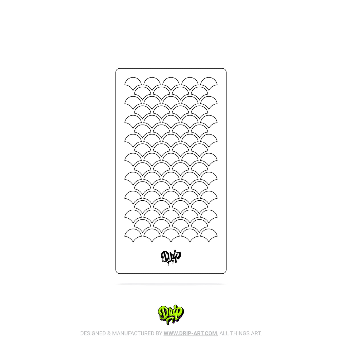 Mylar Stencil Fish Scale