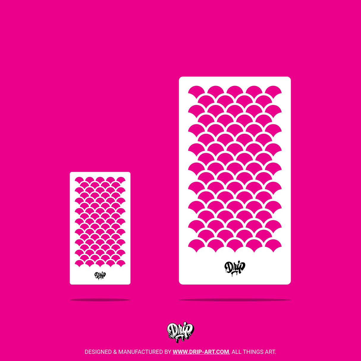 Mylar Stencil Fish Scale