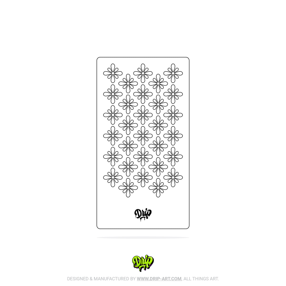 Mylar Stencil Floral