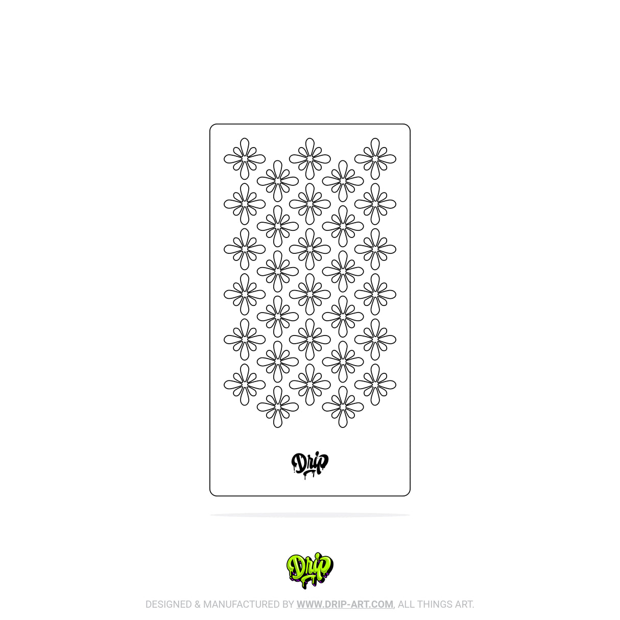 Mylar Stencil Floral