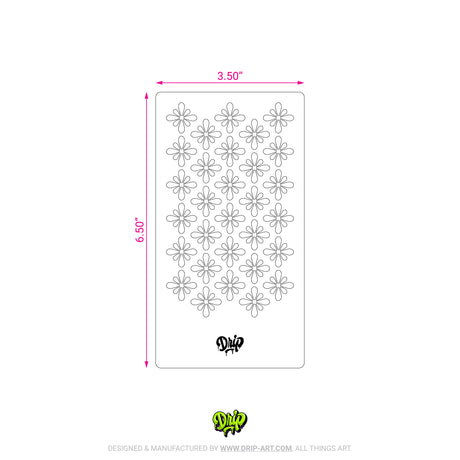 Mylar Stencil Floral