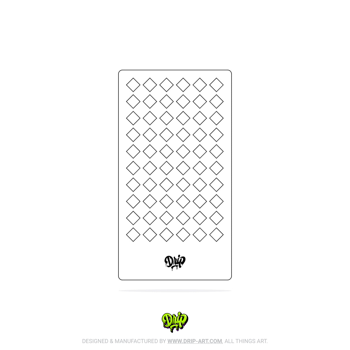 Mylar Stencil Harlequin Square