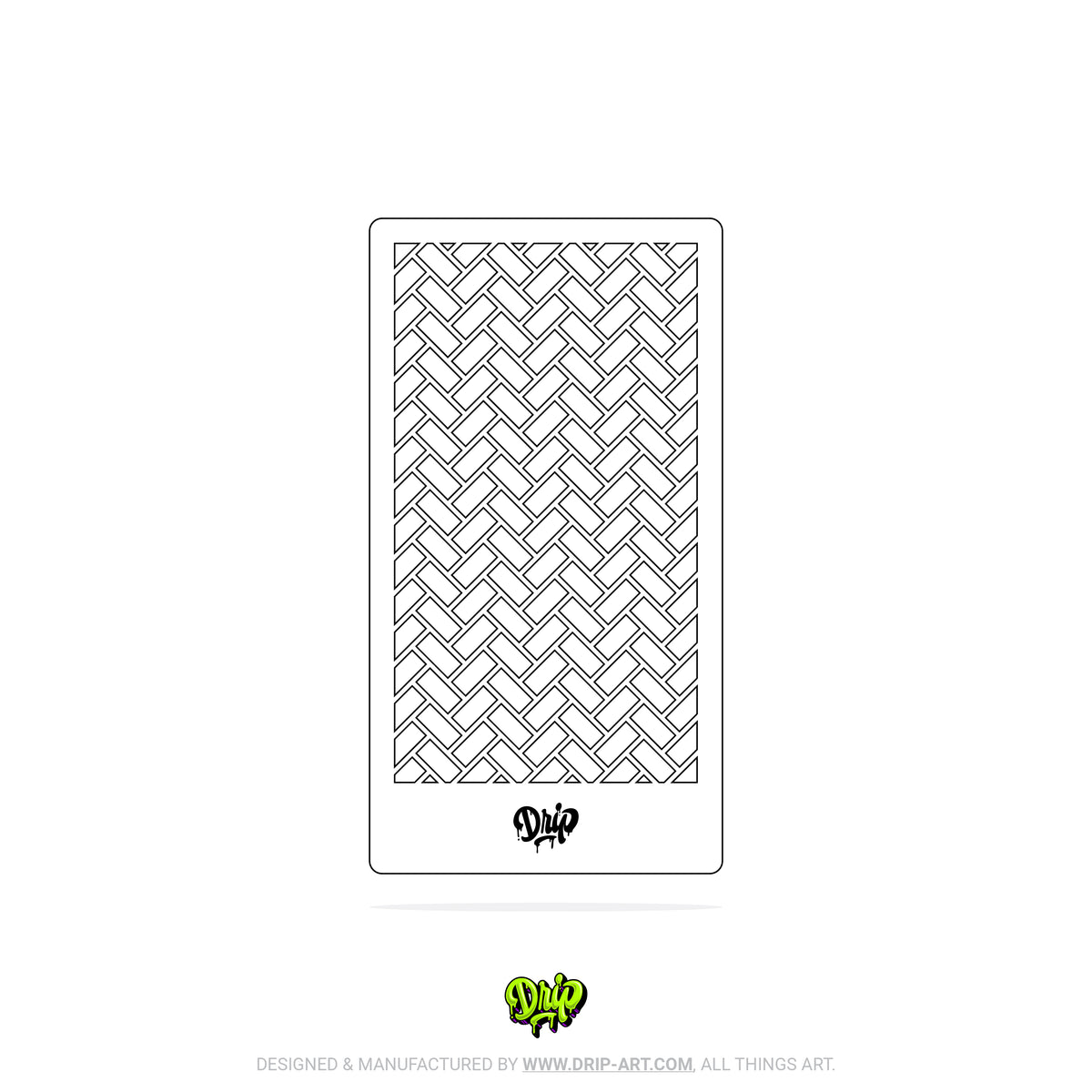 Mylar Stencil Herringbone