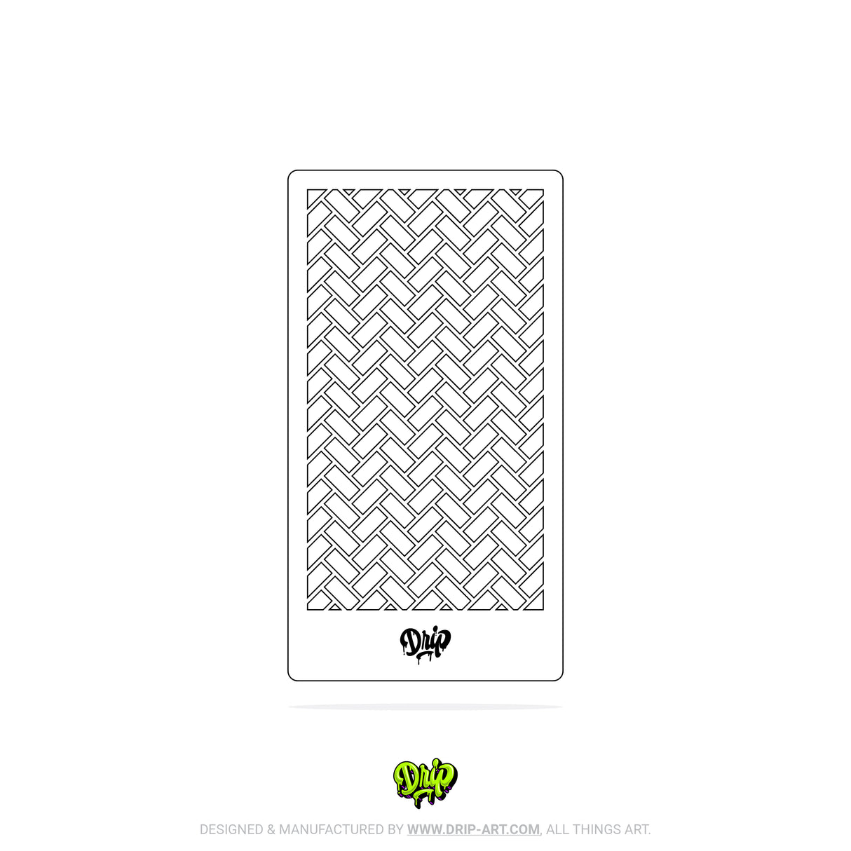 Mylar Stencil Herringbone