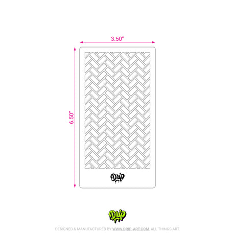 Mylar Stencil Herringbone