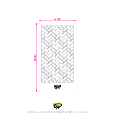Mylar Stencil Herringbone