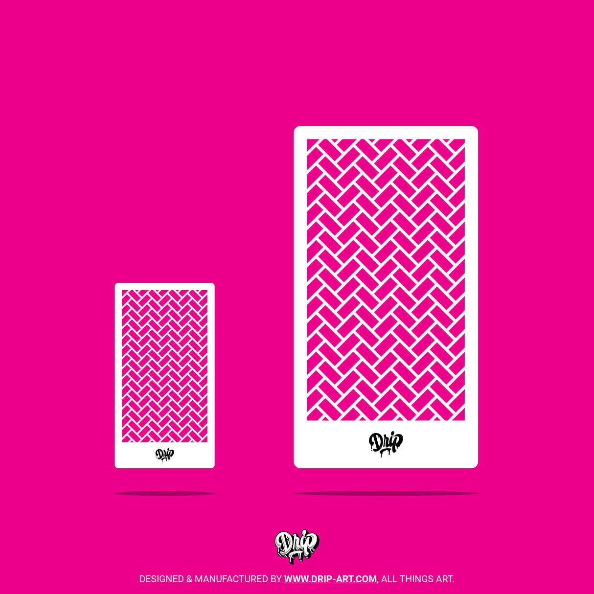 Mylar Stencil Herringbone