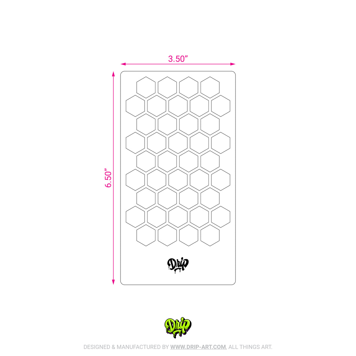 Mylar Stencil Honeycomb
