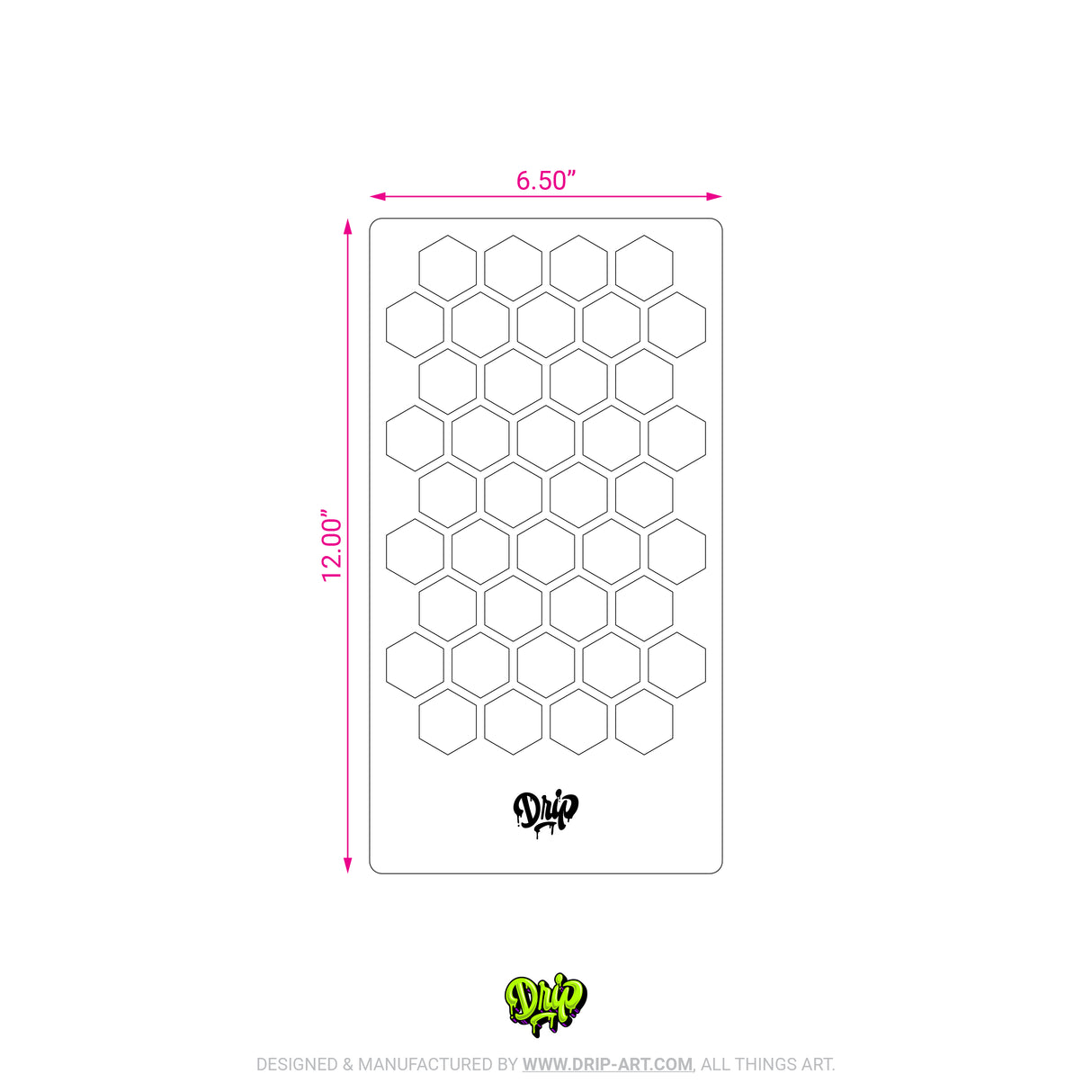 Mylar Stencil Honeycomb