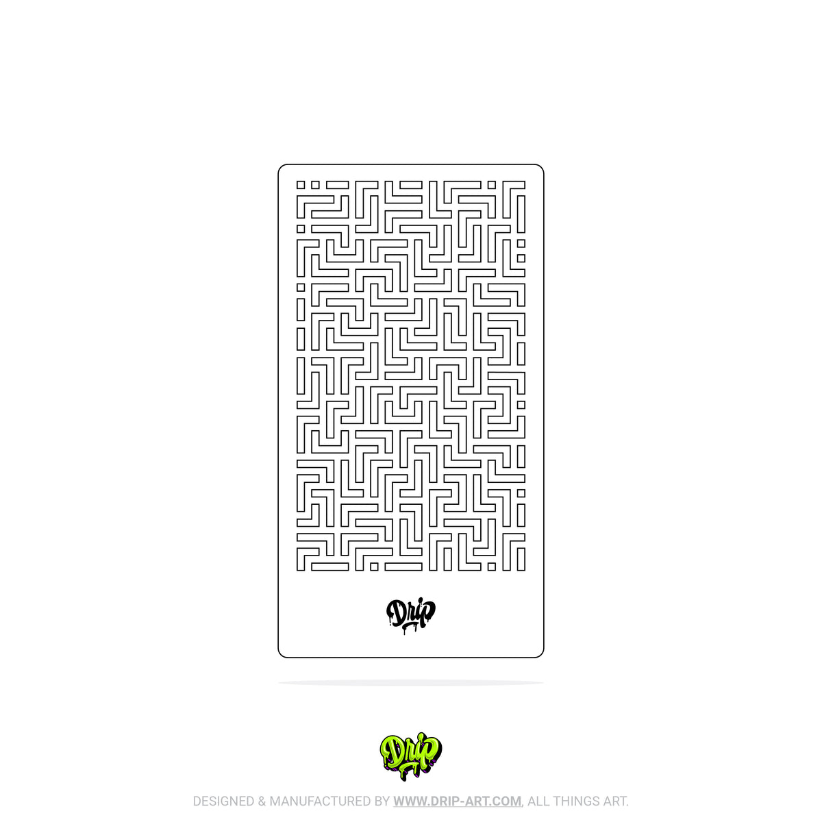 Mylar Stencil Labyrinth