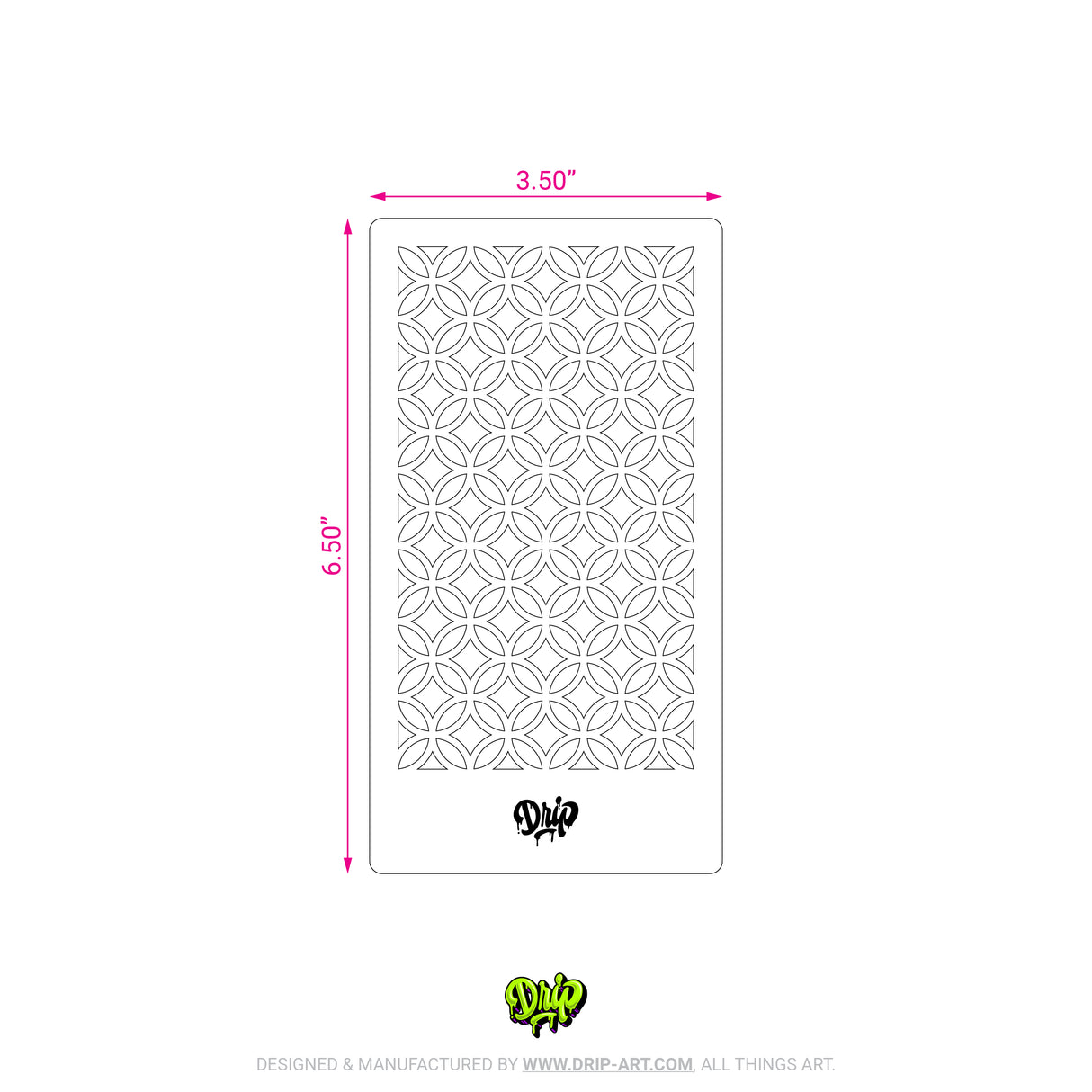 Mylar Stencil Lattice Circle