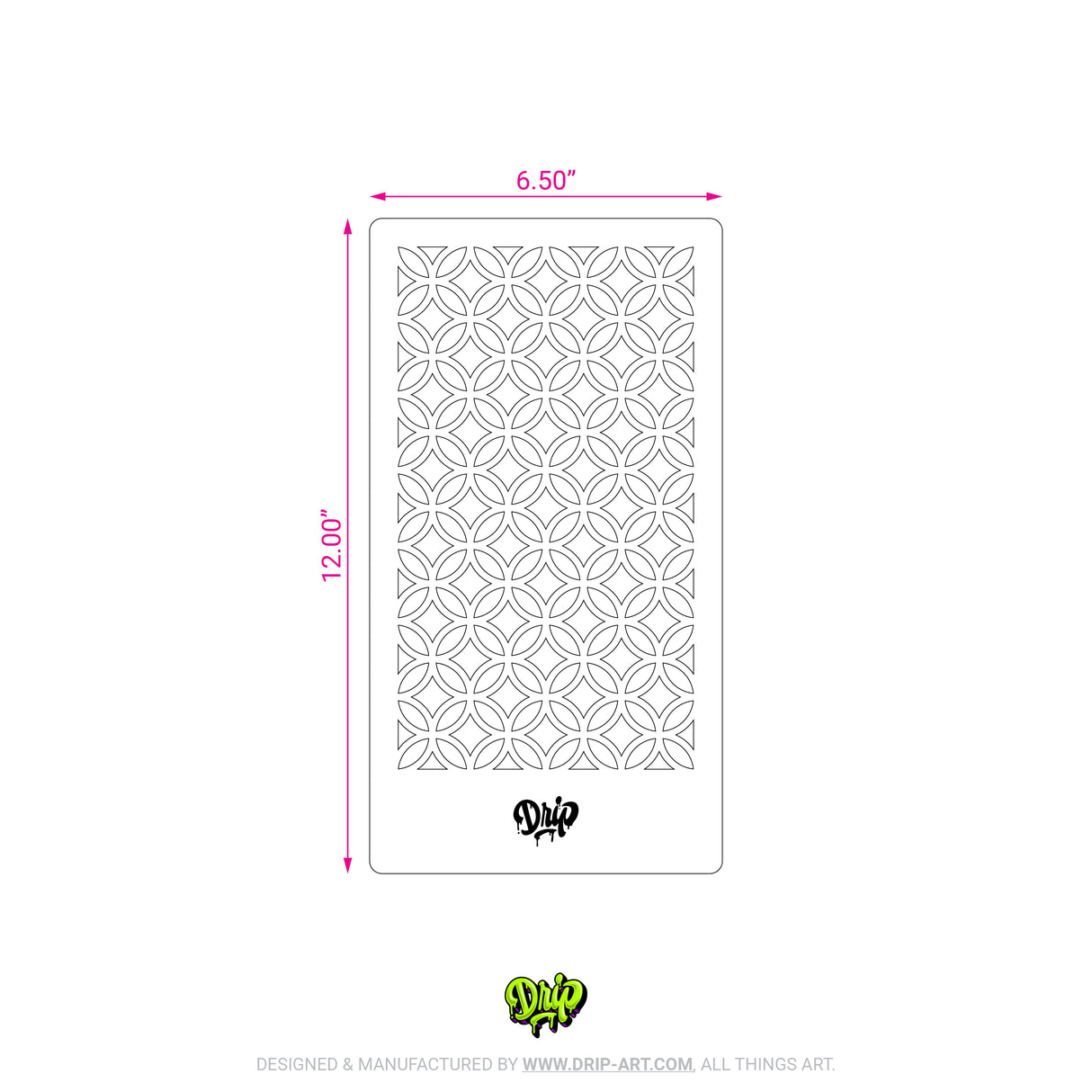 Mylar Stencil Lattice Circle