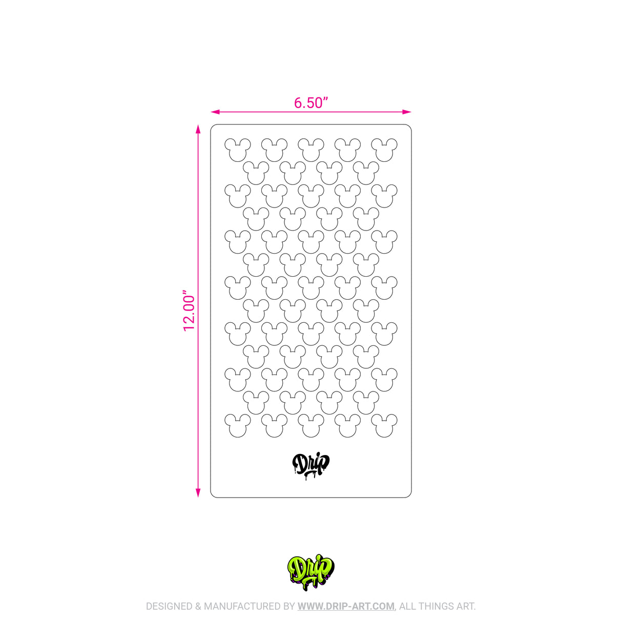 Mylar Stencil Mickeys