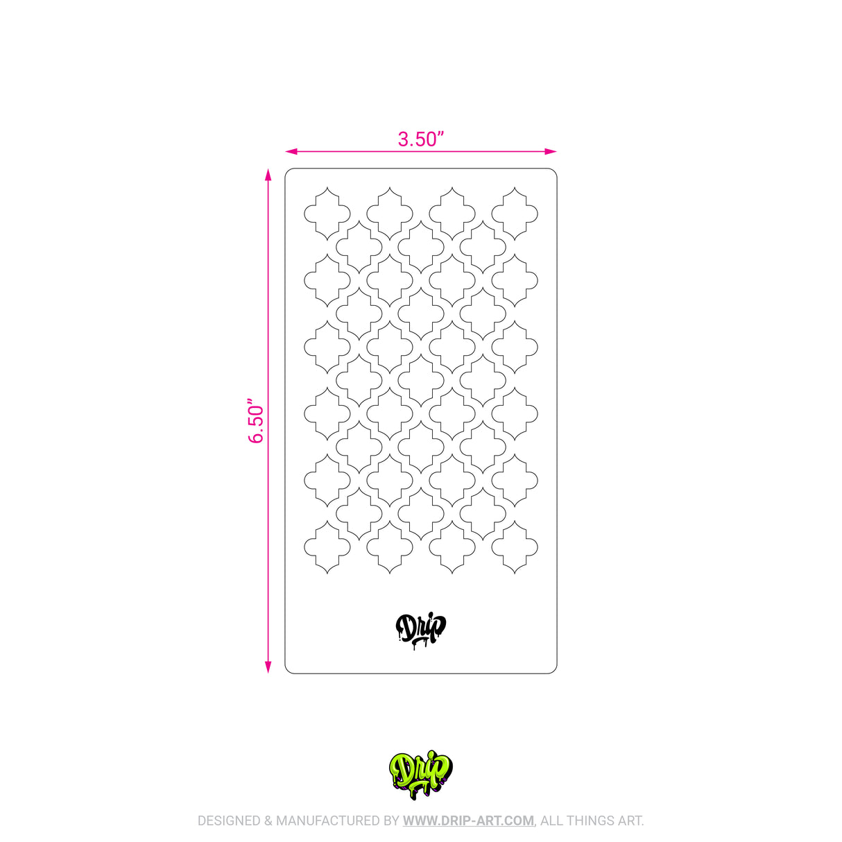 Mylar Stencil Moroccan