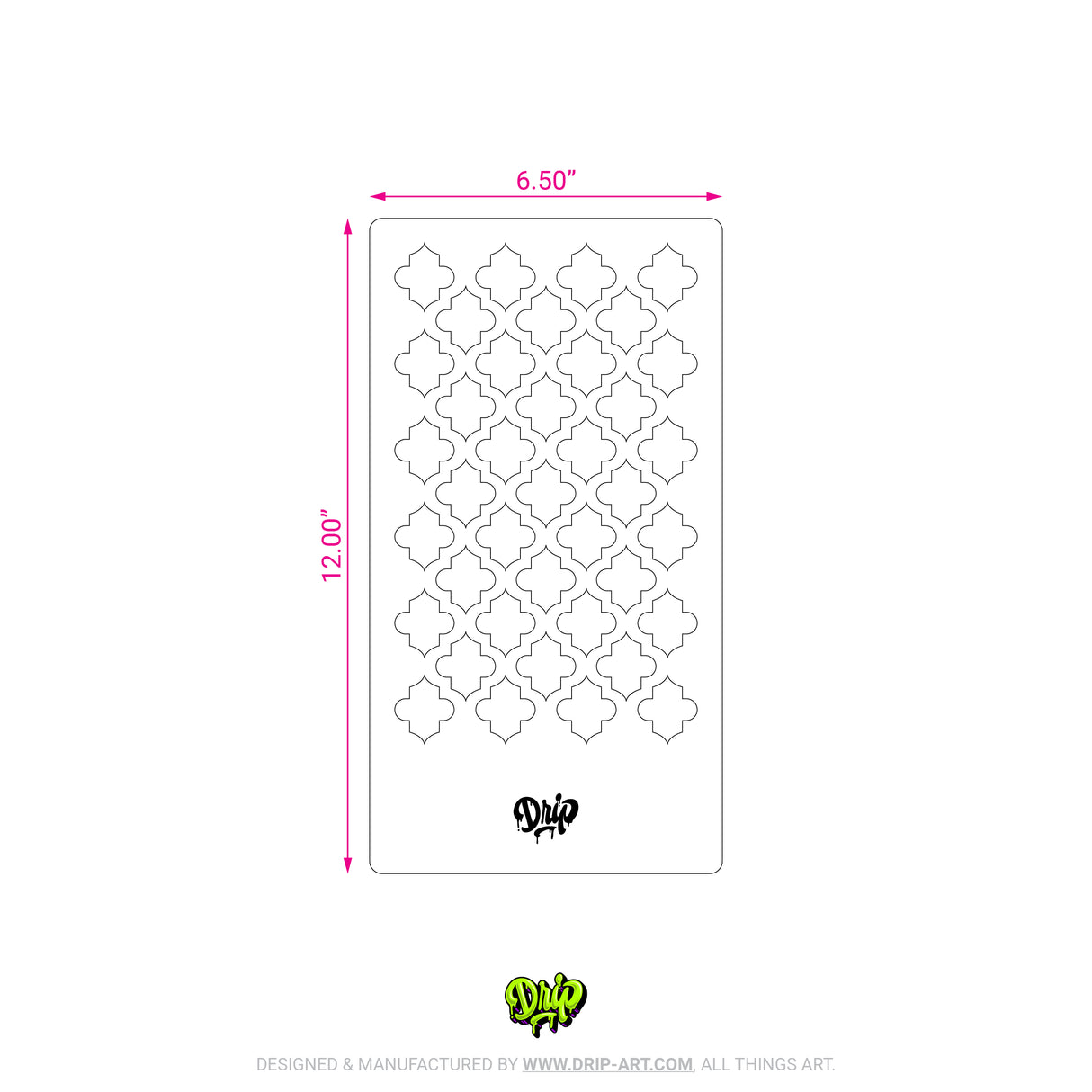 Mylar Stencil Moroccan