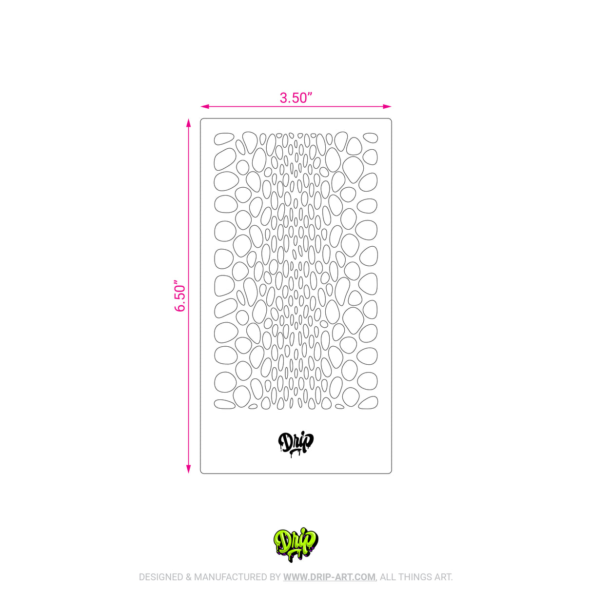 Mylar Stencil Snakeskin