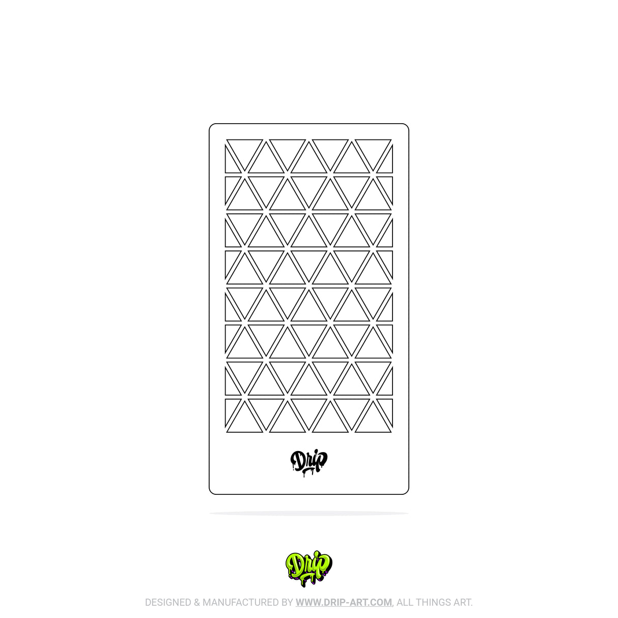 Mylar Stencil Triangles