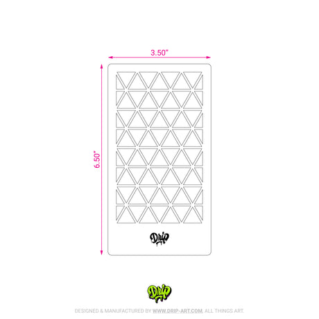Mylar Stencil Triangles