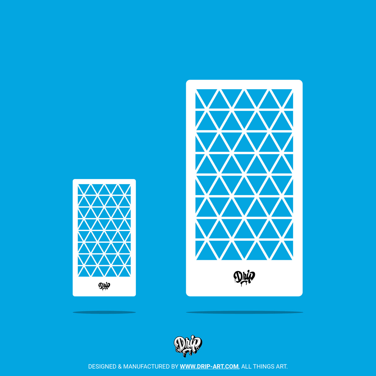 Mylar Stencil Triangles