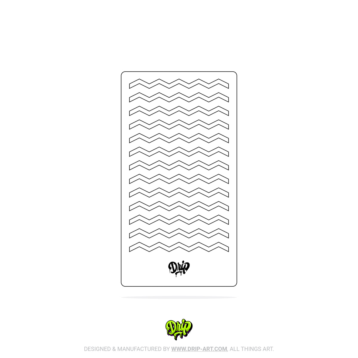 Mylar Stencil Zig Zag
