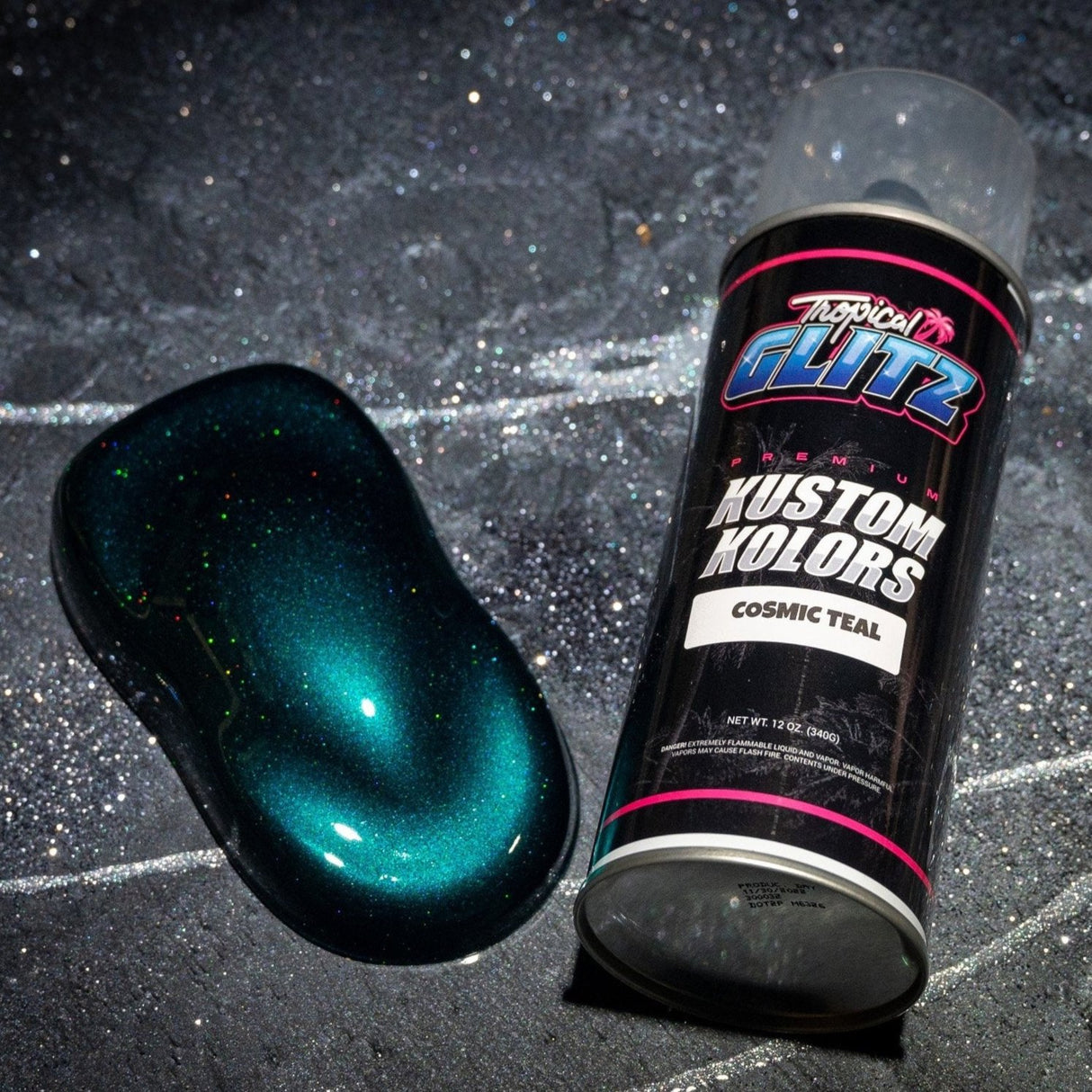 Cosmic Teal - Tropical Glitz