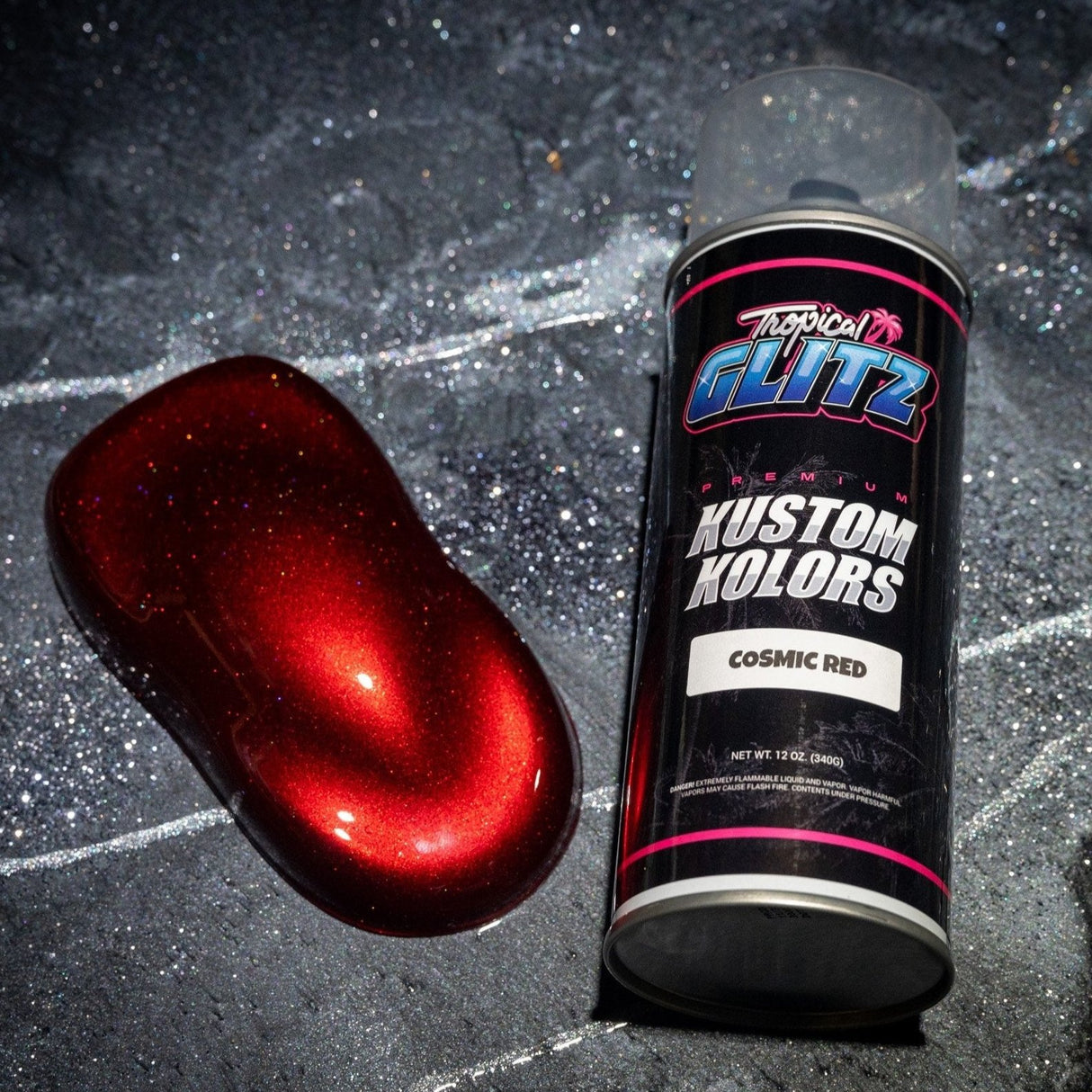 Cosmic Red - Tropical Glitz