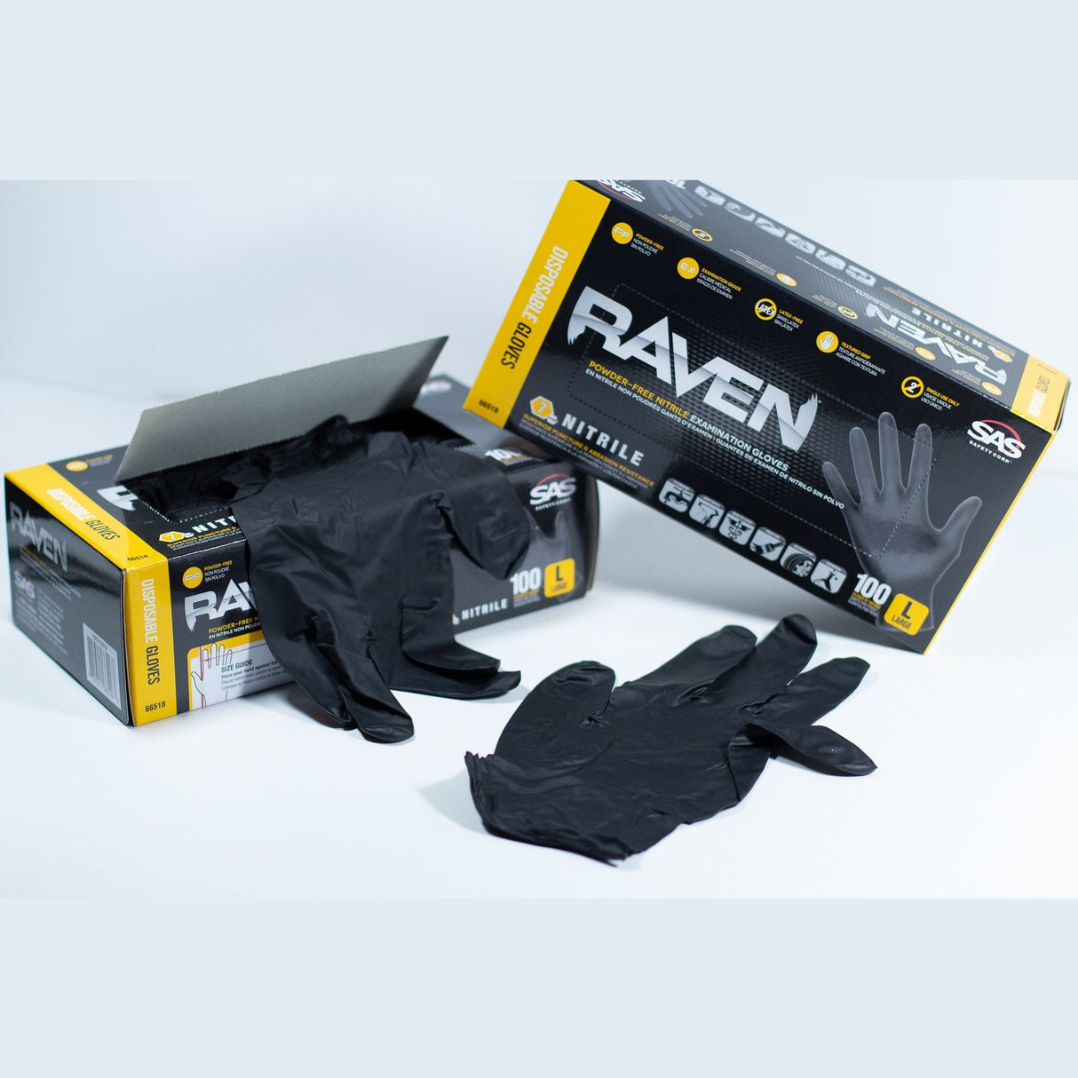 RAVEN Gloves Powder-free Nitrile - Tropical Glitz