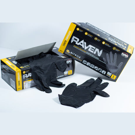 RAVEN Gloves Powder-free Nitrile - Tropical Glitz