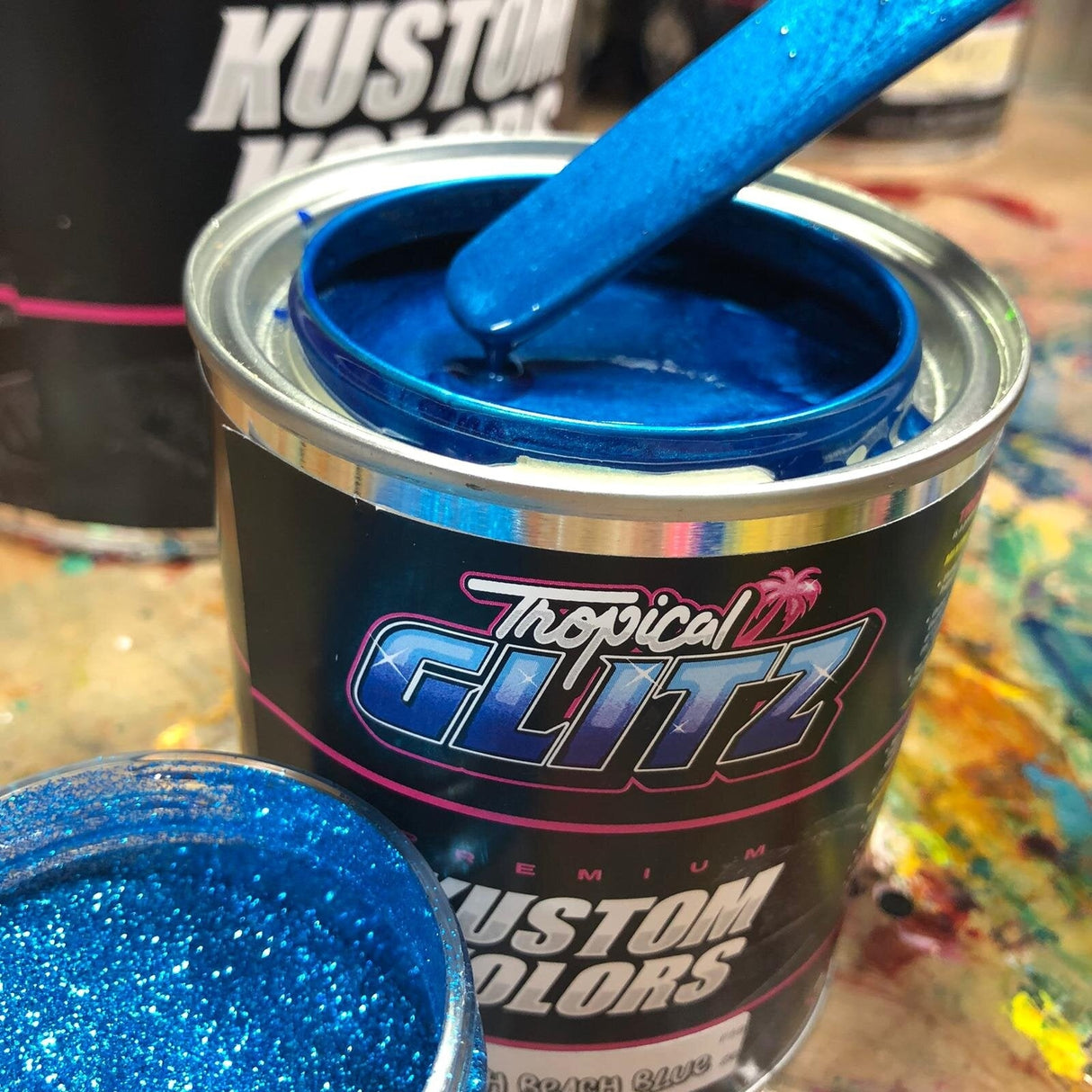 South Beach Blue - Tropical Glitz