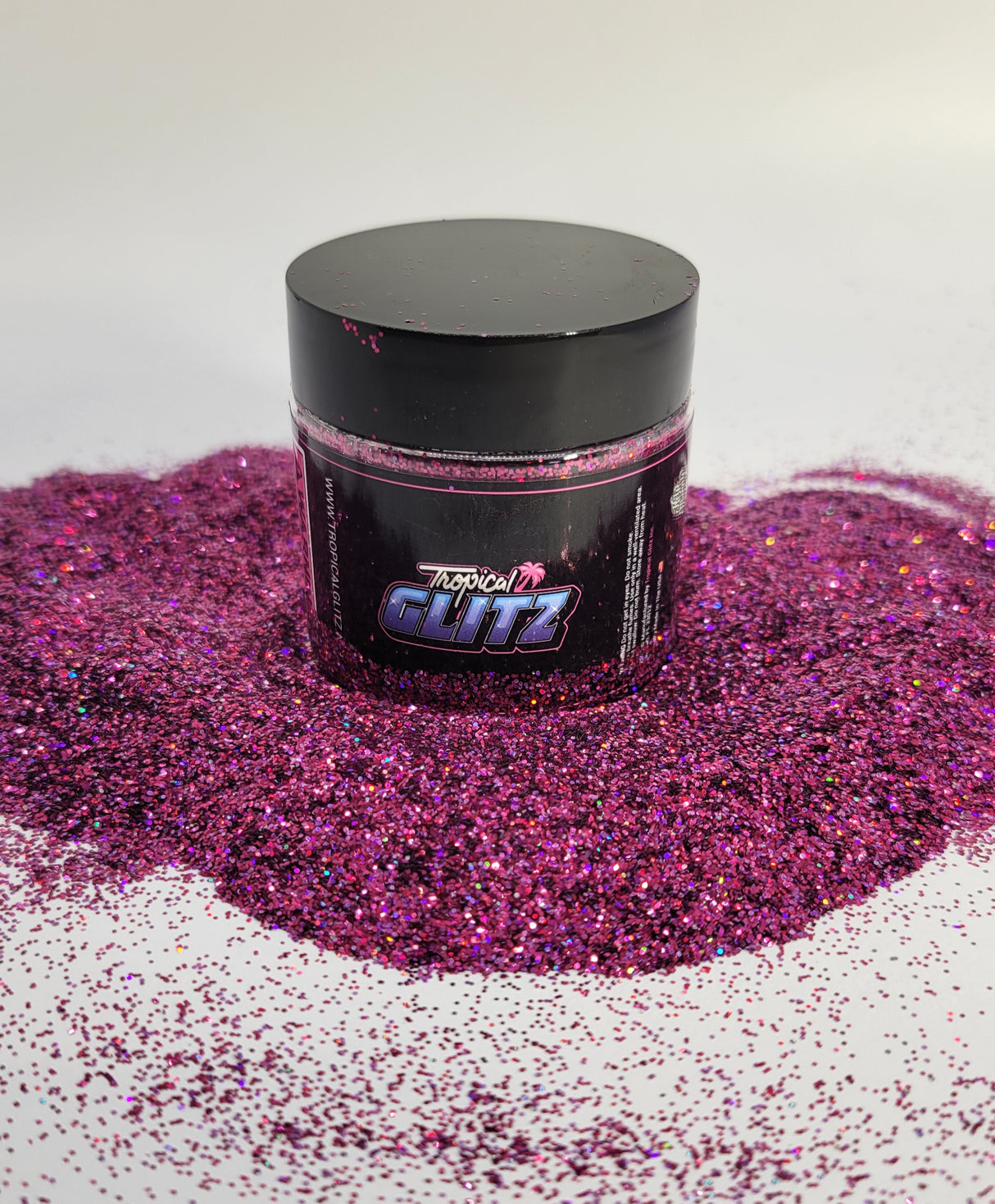 Static Pink Metal Flake - Tropical Glitz