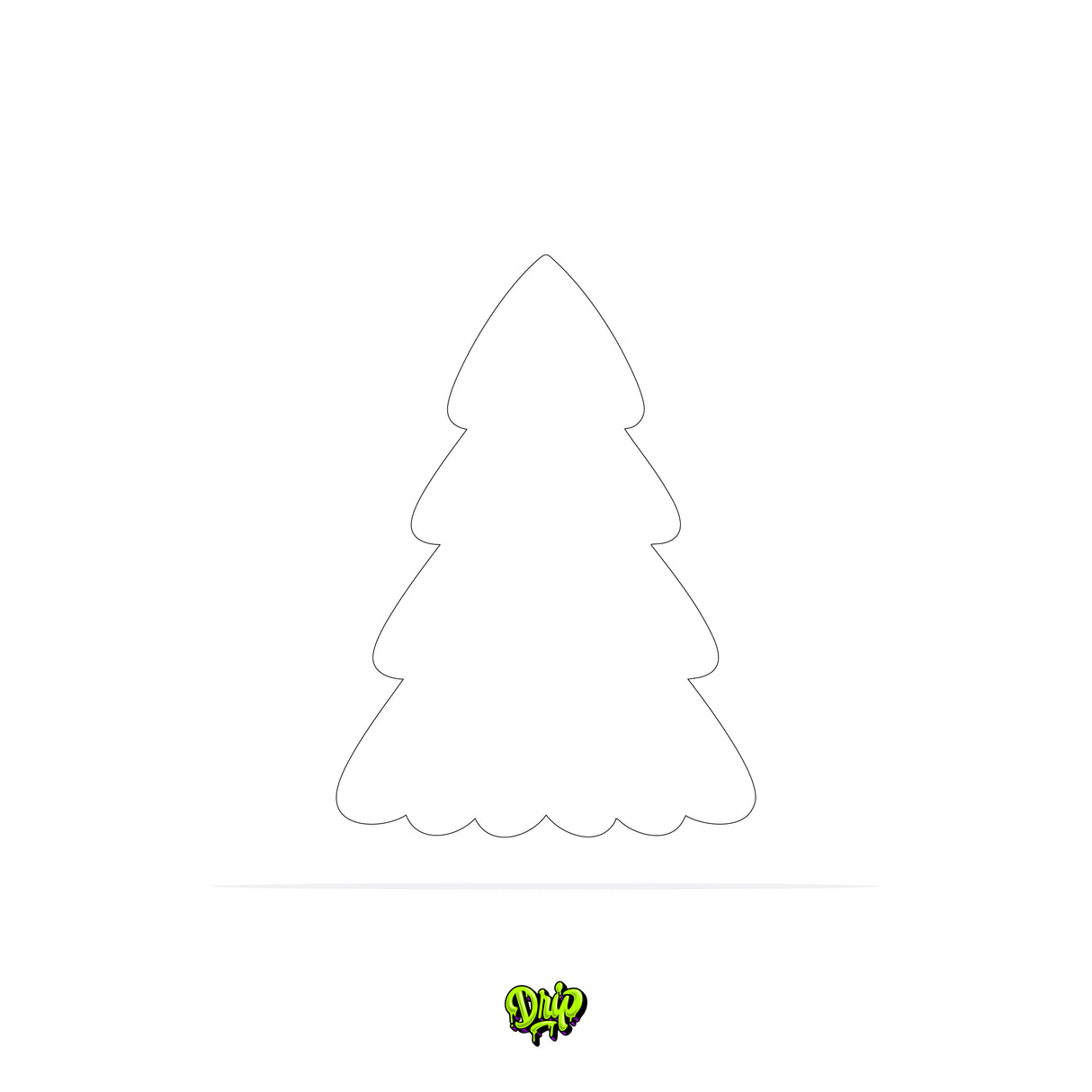 Blank Christmas Tree