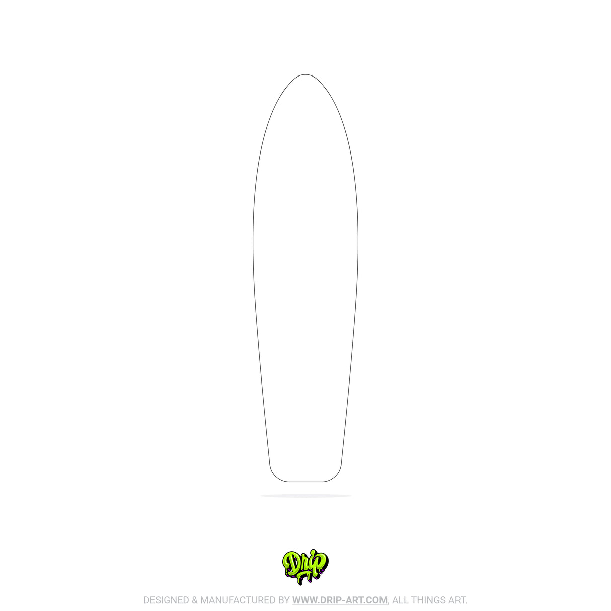 Blank Old School Skateboard