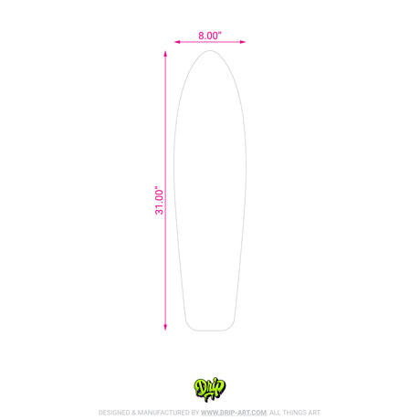 Blank Old School Skateboard