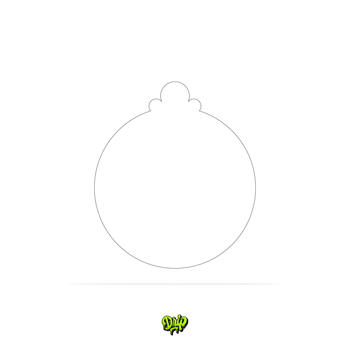 Blank Christmas Ornament I