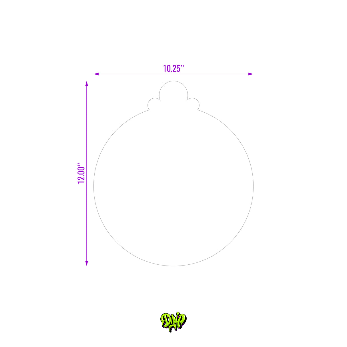 Blank Christmas Ornament I