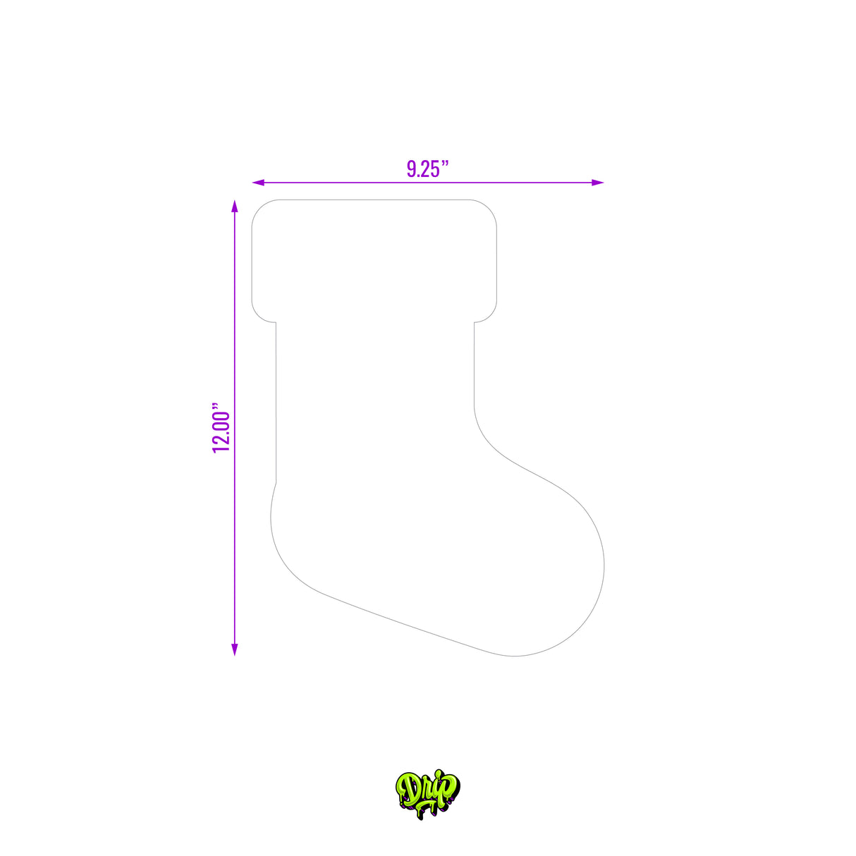 Blank Christmas Stocking