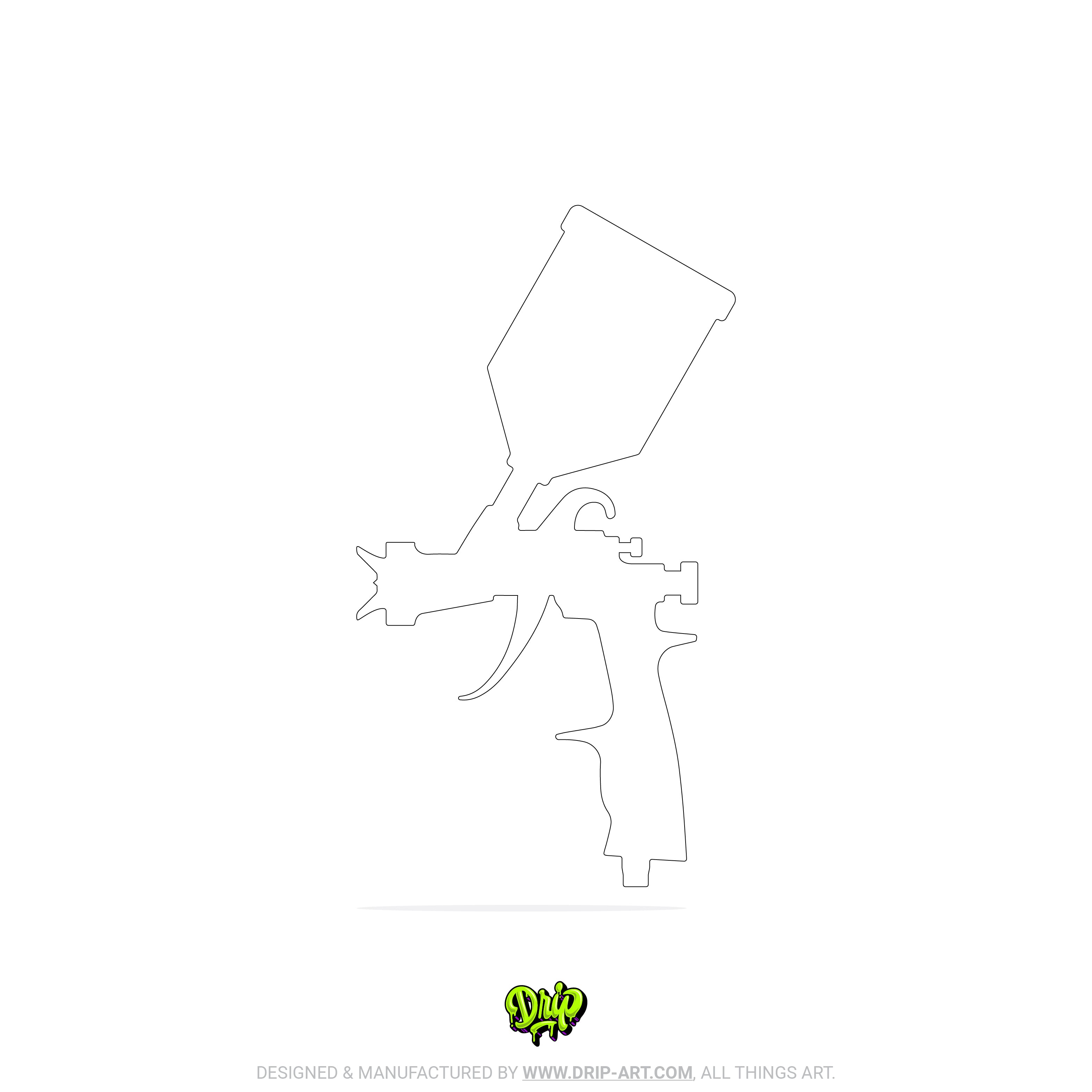 Blank Spray Gun - Custom Panel