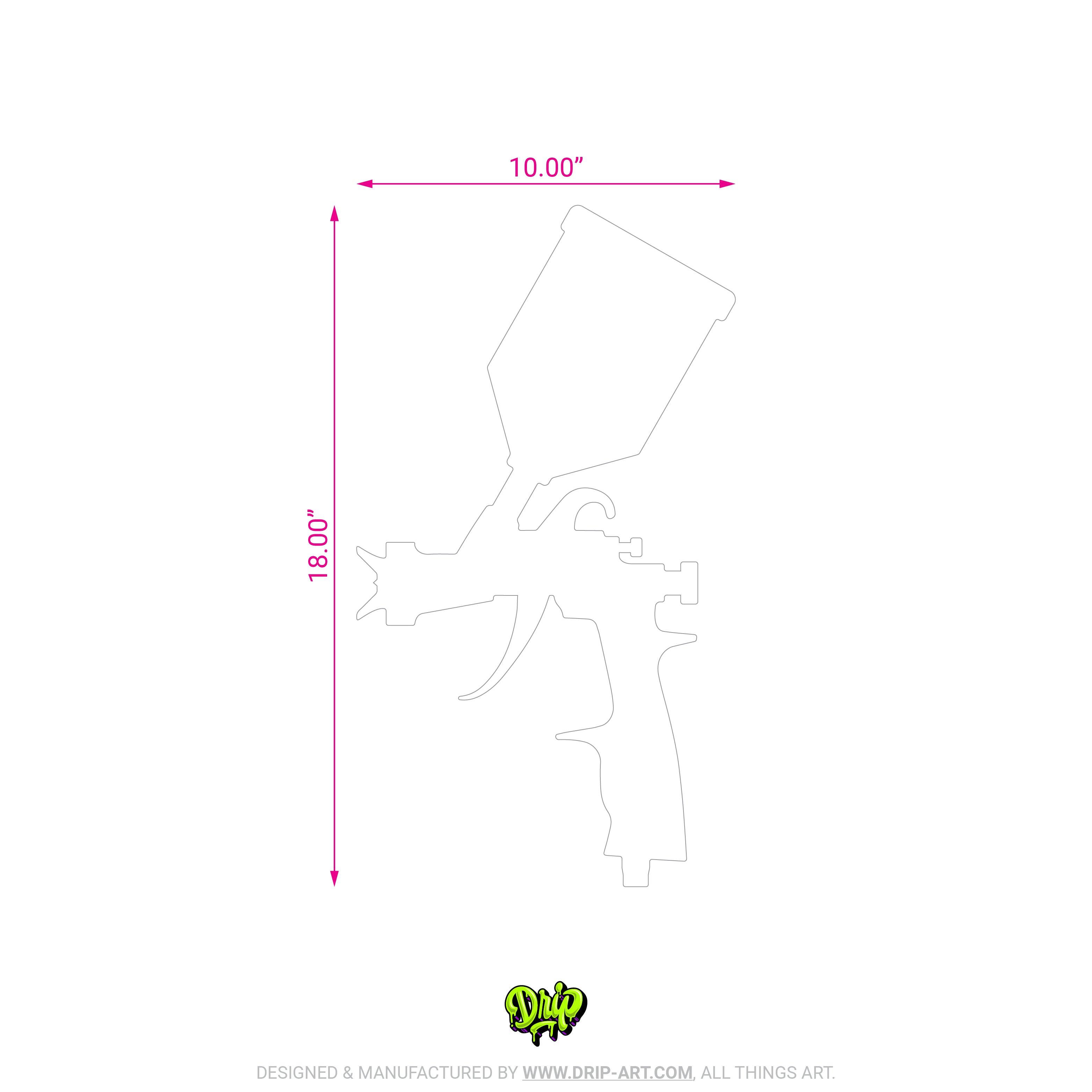 Blank Spray Gun - Custom Panel