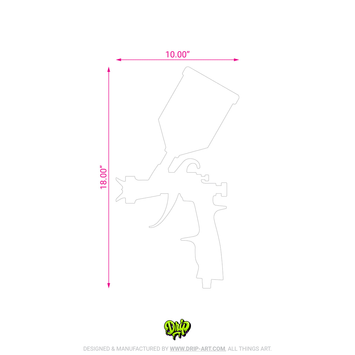 Blank Spray Gun - Custom Panel