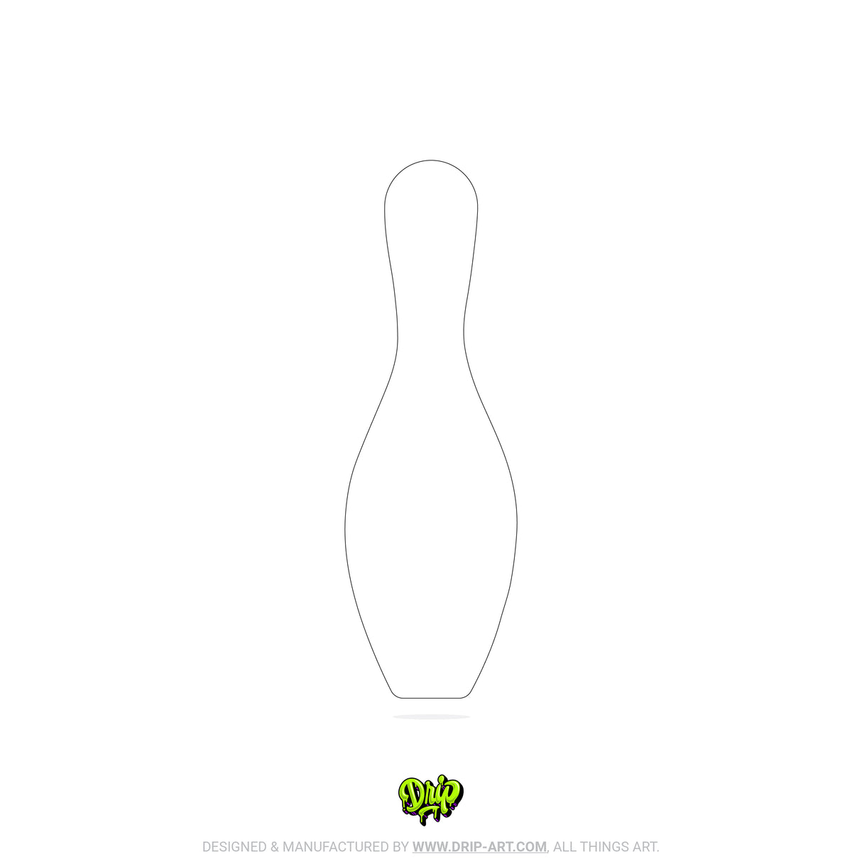 Blank Bowling Pin - Custom Panel