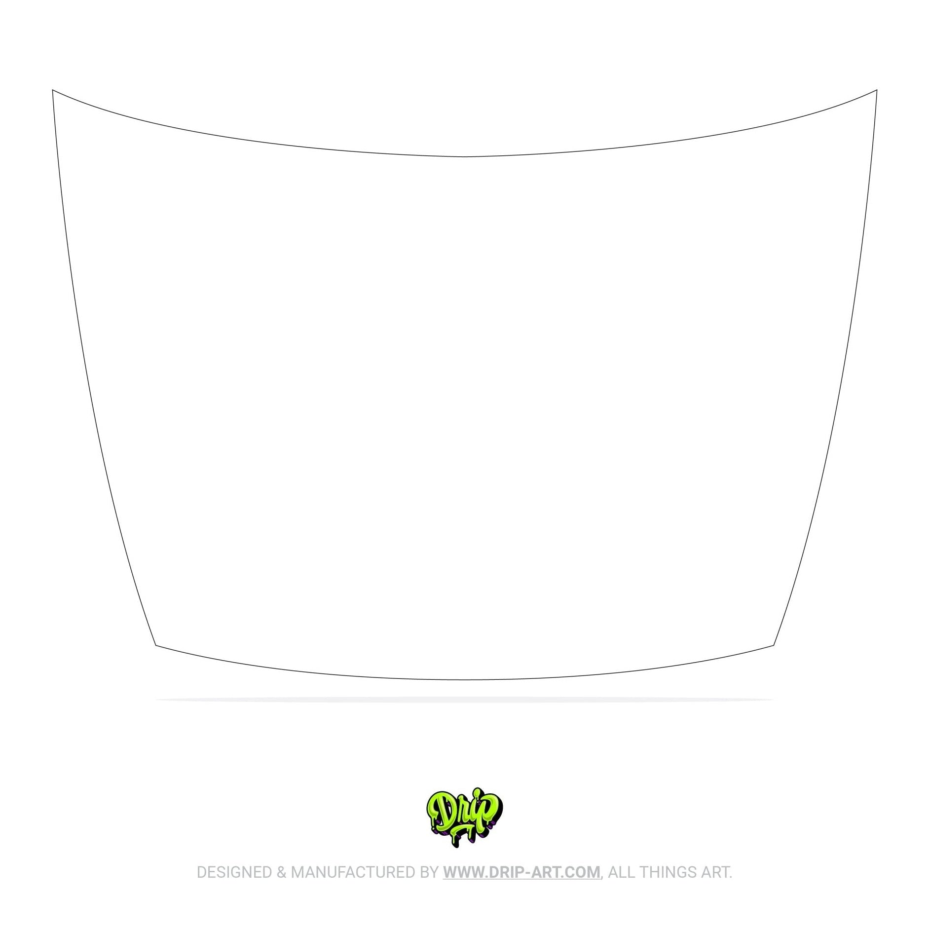 Blank Hood - Custom Panel - Tropical Glitz