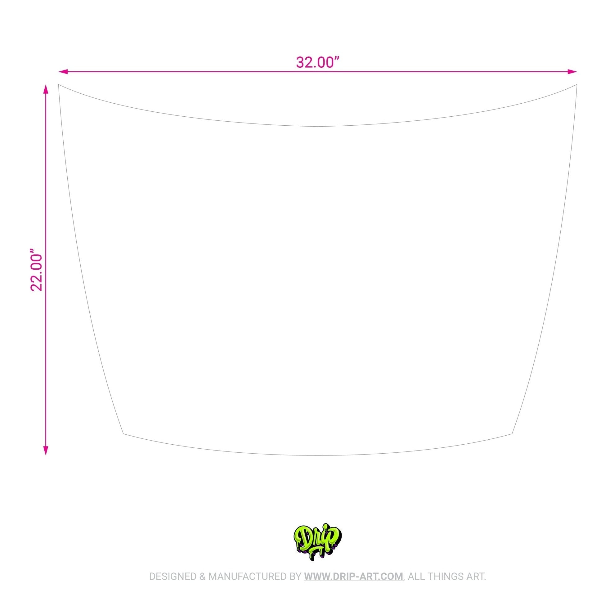 Blank Hood - Custom Panel - Tropical Glitz