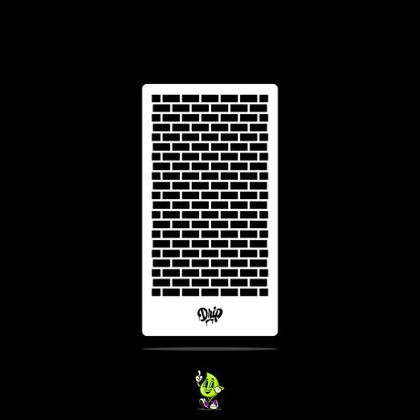 Mylar Stencil Bricks