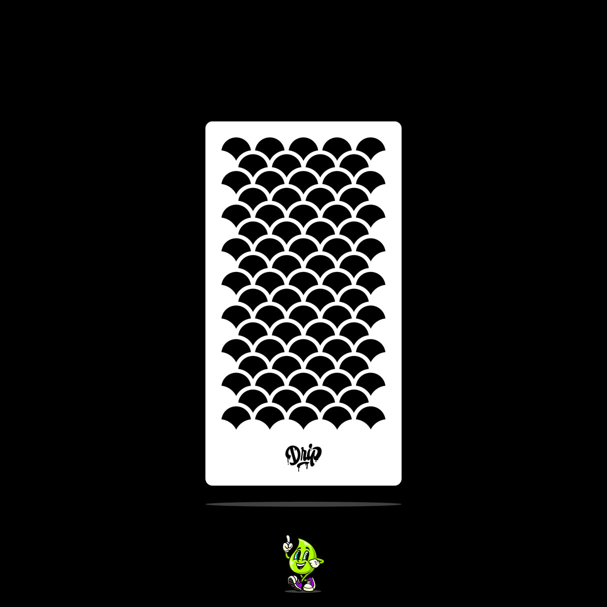 Mylar Stencil Fish Scale