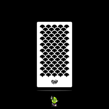 Mylar Stencil Fish Scale