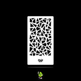 Mylar Stencil Broken Glass