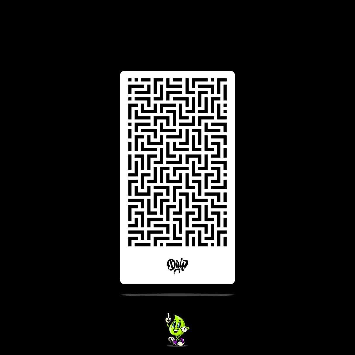 Mylar Stencil Labyrinth