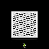 Hexagon Vinyl Stencil Pack – Set of 4