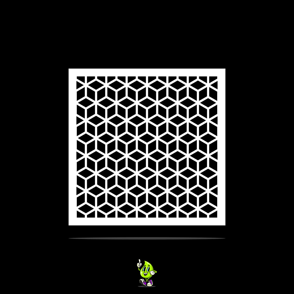 Cube Vinyl Stencil Pack – Set of 4