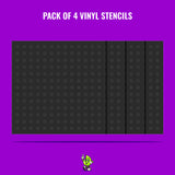 Holes I Vinyl Stencil Pack – Set of 4